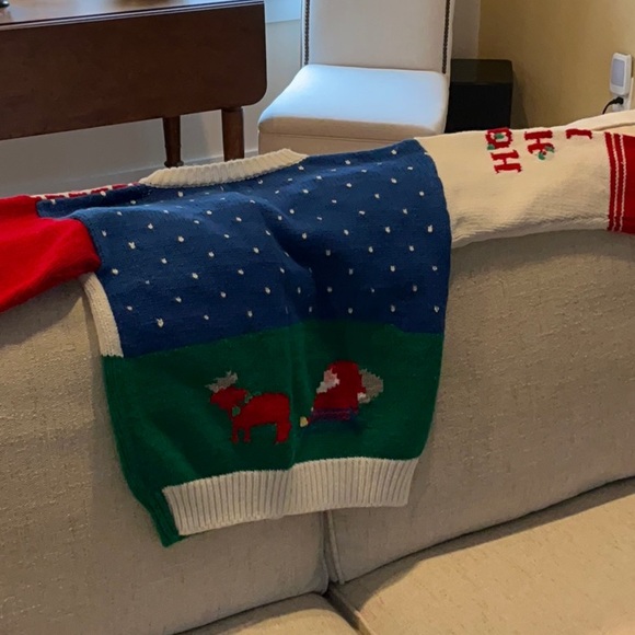 Heartstrings Cardigan Christmas Sweater, Size 14, Machine Wash, Christmas Themes - Picture 4 of 6